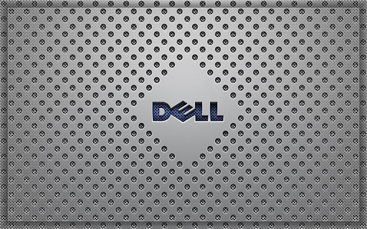 Dell, Dell logo, Computers, pattern, no people, sign, communication, HD wallpaper