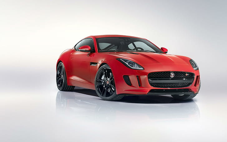 2014 Jaguar F Type R Coupe 3, red coupe, cars, HD wallpaper