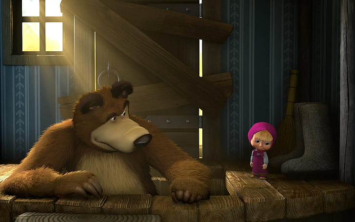 HD wallpaper: cartoon, Masha and the bear, animation | Wallpaper Flare