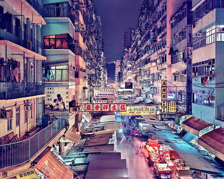 China, city, Asia, cityscape, architecture, building, Hong Kong, HD wallpaper