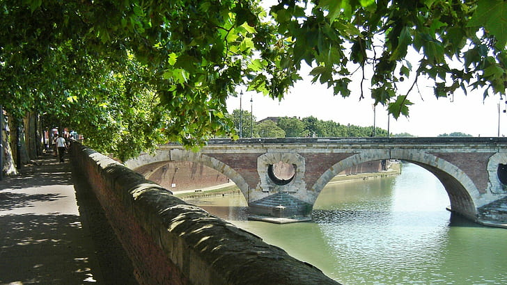 France, Garonne, Neuf, Pont, Toulouse, HD wallpaper