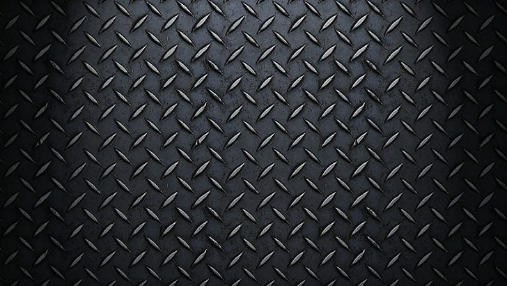 pattern, diamond plate, steel, HD wallpaper