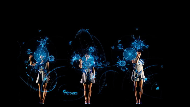Perfume (Band), concerts, hologram, science fiction, women, HD wallpaper