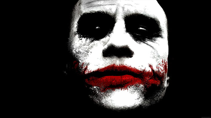 Batman The Dark Knight Joker Face HD, the joker mural, movies, HD wallpaper