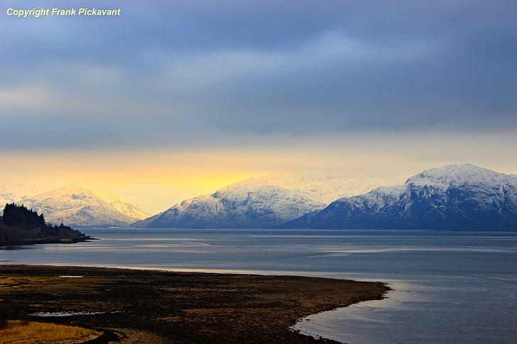 landscape photo of seashore, Midwinter, scotland, lochaber, argyll