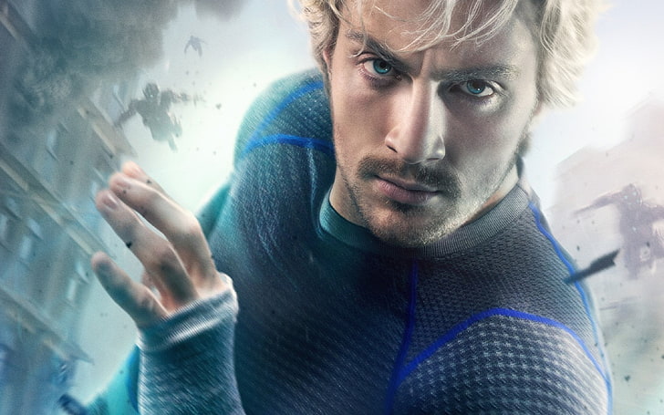 Quicksilver, The Avengers, Avengers: Age of Ultron, Aaron Taylor-Johnson, HD wallpaper