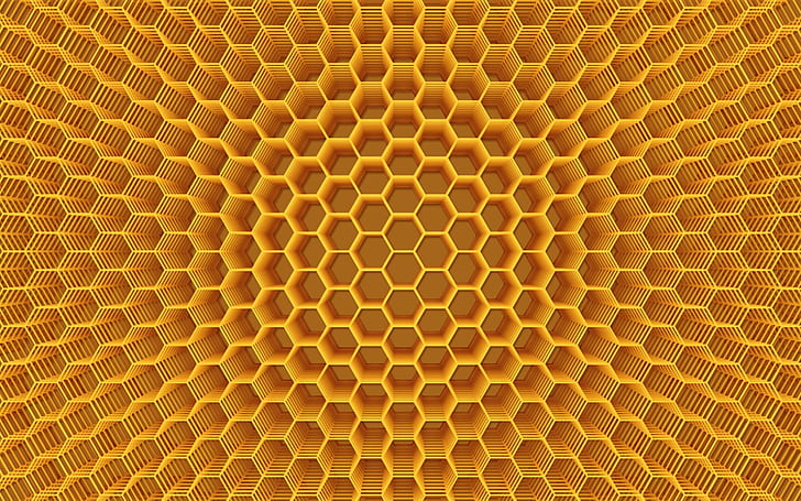 Abstract Honeycomb Structure, HD wallpaper