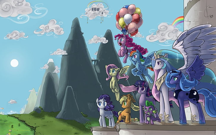 My Little Ponies wallpaper, TV Show, My Little Pony: Friendship is Magic, HD wallpaper