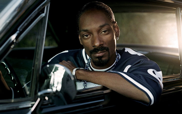 Snoop Dogg, afro-american, chain, car, cabin, men, males, people, HD wallpaper