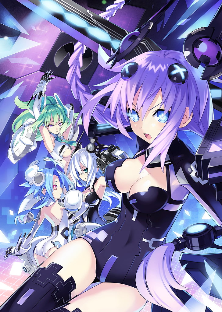 Hyperdimension Neptunia, anime girls, Neptune (Hyperdimension Neptunia)