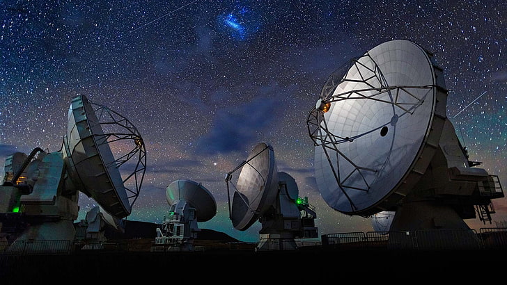 Radar station-2015 Bing theme wallpaper, satellite dish, space, HD wallpaper