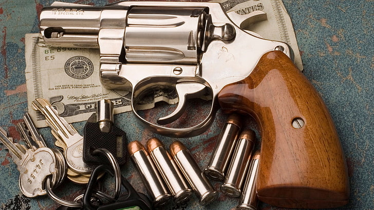Weapons, Colt Cobra 38 Special Revolver, Pistol, HD wallpaper