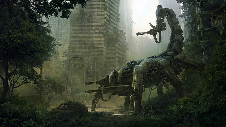 fictional scorpion robot wallpaper, mech, Wasteland 2, apocalyptic