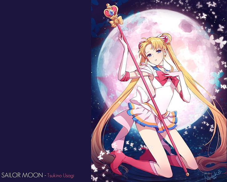 anime girls, Sailor Moon, colorful, Tsukino Usagi, illuminated