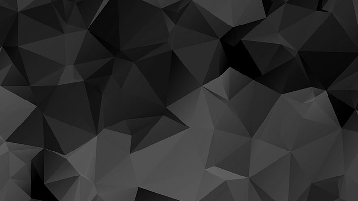 gray and black graphic art, Background, Galaxy, Samsung, Triangles, HD wallpaper