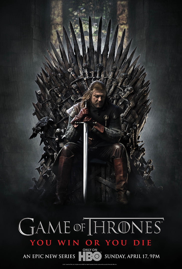 throne game of thrones sean bean eddard ned stark tv posters george r r martin song of ice and f Nature Winter HD Art
