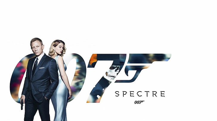 007 Spectre movie poster, James Bond, movies, Léa Seydoux, Daniel Craig
