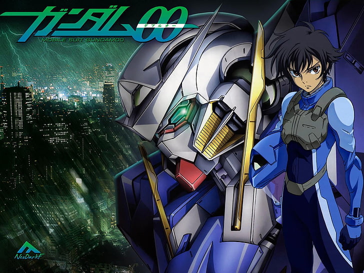 mech, Gundam, robot, Gundam 00 exia, Mobile Suit Gundam 00, HD wallpaper