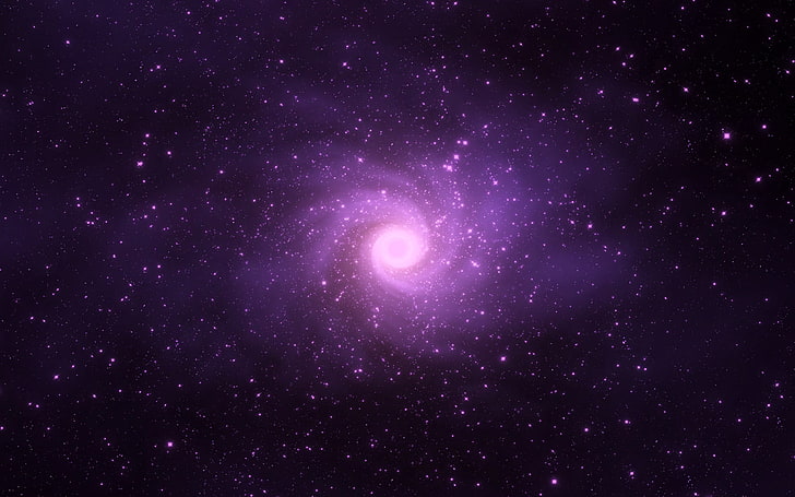 purple galaxy, Apple Inc., space, stars, star - space, astronomy, HD wallpaper