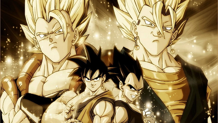 Son Goku wallpaper, Dragon Ball Z, Vegeta, Gogeta, Vegito, Super Saiyan, HD wallpaper