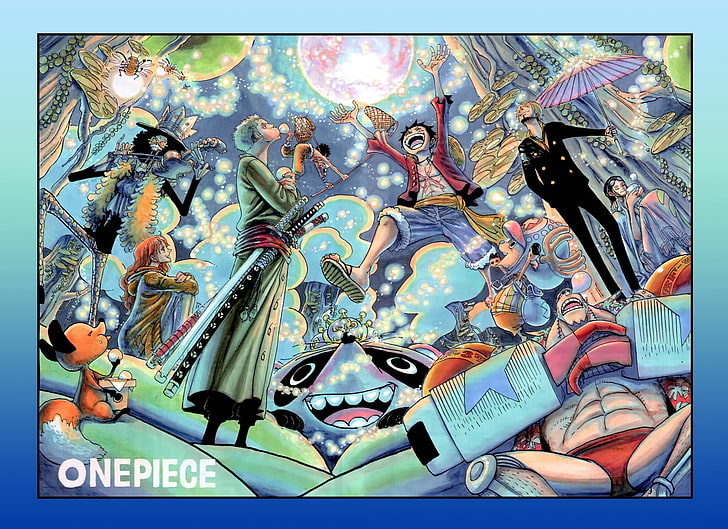 One Piece cast illustration, anime, representation, human representation, HD wallpaper