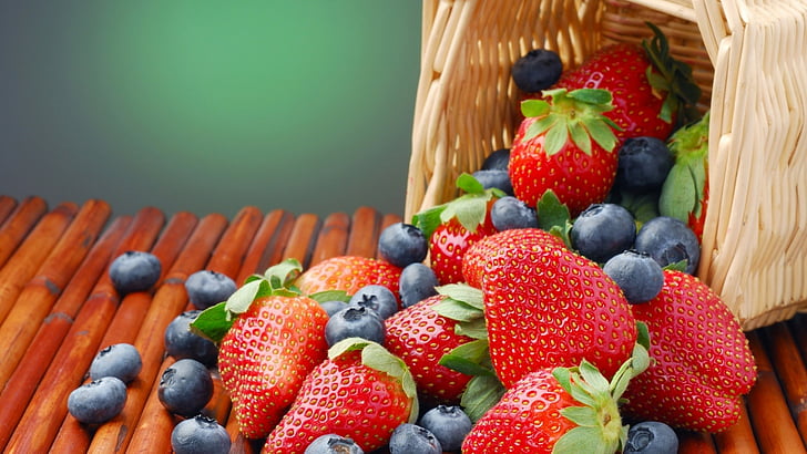 strawberry, fruit, produce, food, sweet, strawberries, fresh, HD wallpaper