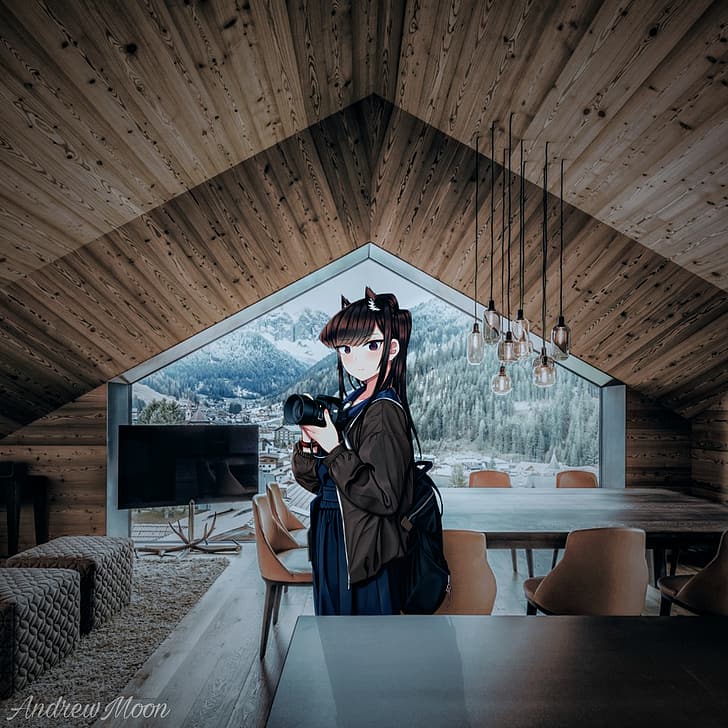anime, cabin, #realistic depiction, 1808 Photo, forest, landscape, HD wallpaper