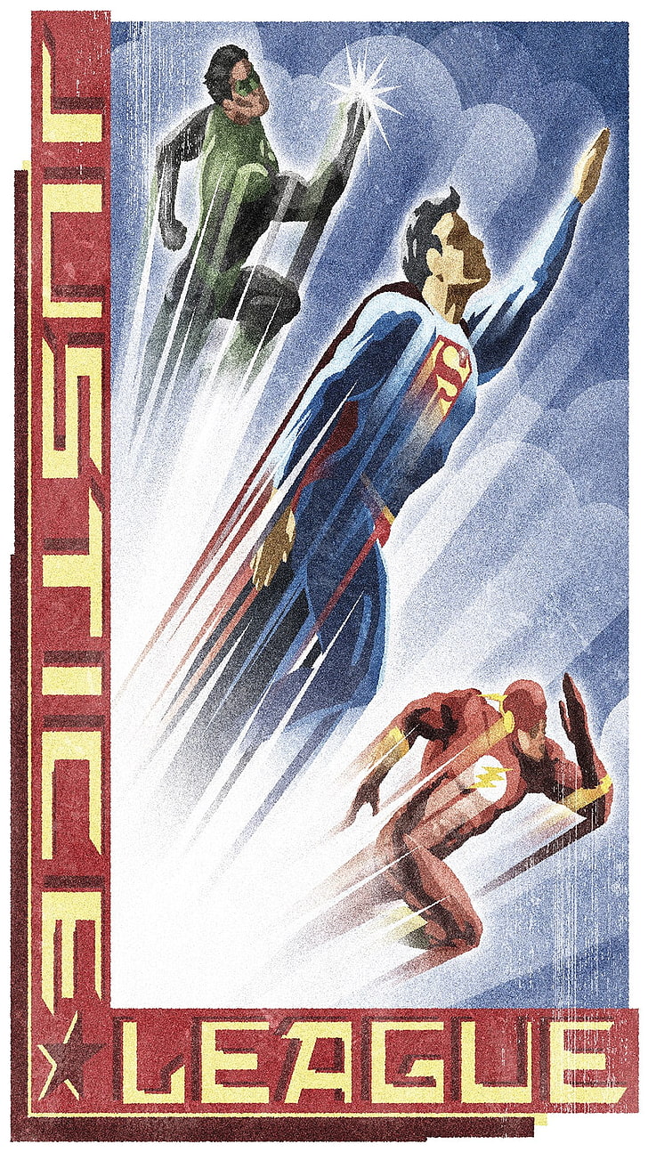 Justice League comic book, men, Batman logo, Superman, Green Lantern, HD wallpaper