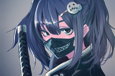 HD wallpaper: Anime, Girl, Mask | Wallpaper Flare