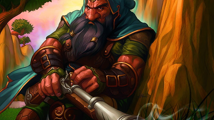fantasy art dwarfs world of warcraft the burning crusade nagrand 1920x1080  Video Games World of Warcraft HD Art
