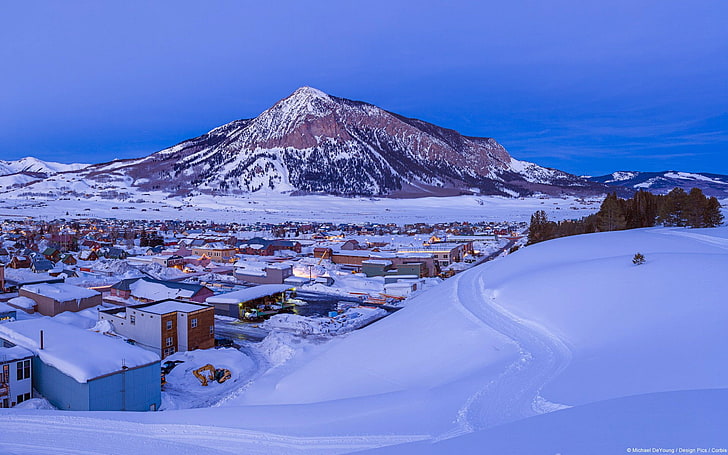 Crested Butte-Windows 10 HD Wallpaper, mountain alps, snow, cold temperature HD wallpaper