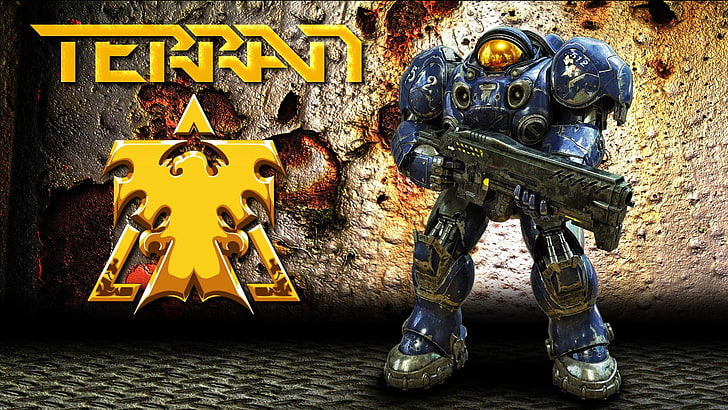 two black and brown wooden figurines, StarCraft, Starcraft II, HD wallpaper