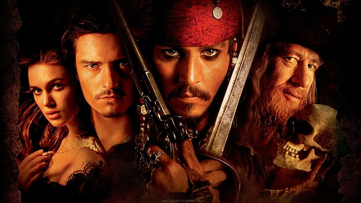 movies, Orlando Bloom, Pirates of the Caribbean: The Curse of the Black Pearl