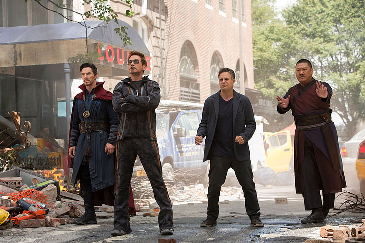 Avengers Infinity War scene, Benedict Cumberbatch, Doctor Strange, HD wallpaper