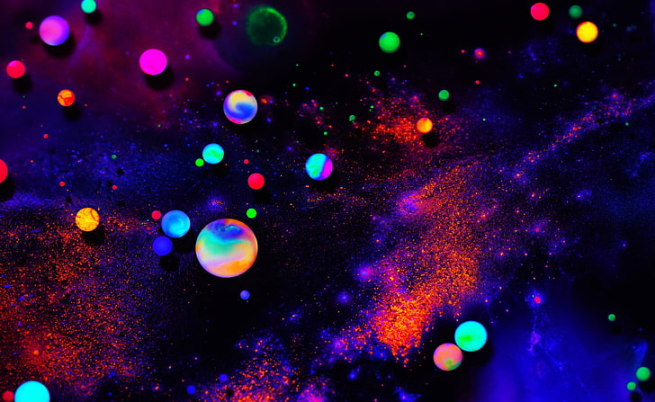 Colorful Fluorescent Paint Macro Bubble graphy Ultra HD wallpaper  Pxfuel
