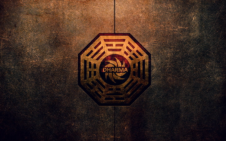 Dharma logo wallpaper, Lost, dharmainitiative, no people, architecture, HD wallpaper