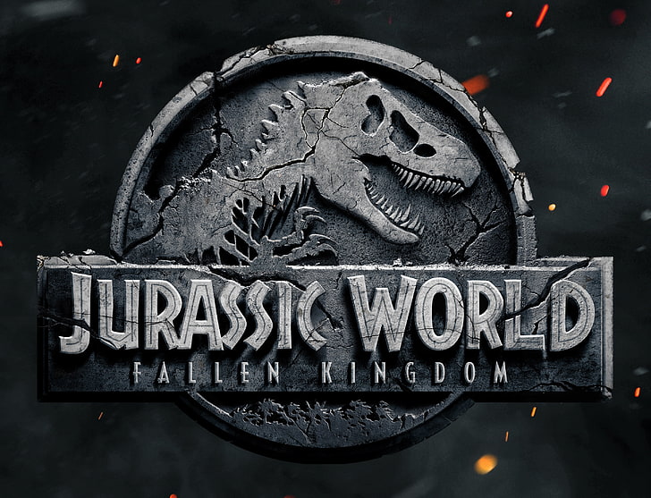 jurassic world fallen kingdom, 2017 movies, 4k, hd, text, western script