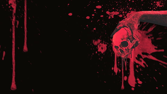 HD wallpaper: blood, skull, black, red | Wallpaper Flare