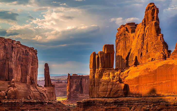 Arches National Park In Utah Usa Landscape Of Stone Figures Wallpaper Hd For Windows 3840×2400, HD wallpaper