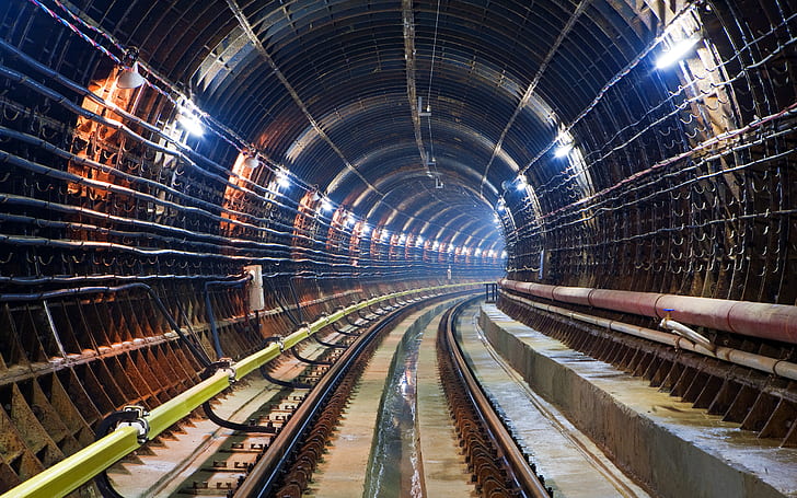 subway, tunnel, Cable, railway
