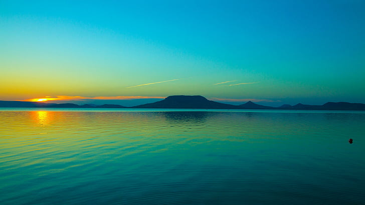 sea, water, horizon, sky, calm, reflection, ocean, atmosphere, HD wallpaper