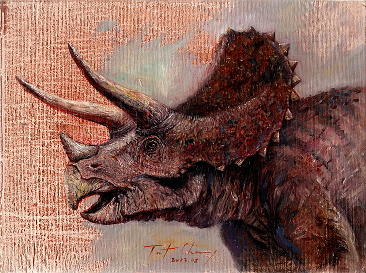 Animal, Dinosaur, Artistic, Triceratops