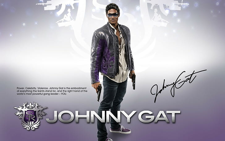 Saints Row, Saints Row: The Third, Johnny Gat, Video Game, HD wallpaper