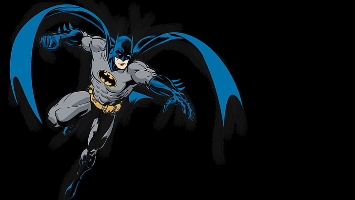 DC Comics Batman poster, Batman logo, sketches, one person, night, HD wallpaper