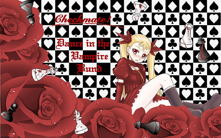 Checkmate Dance in the Vampire Bund wallpaper, mina tepes, girl, HD wallpaper