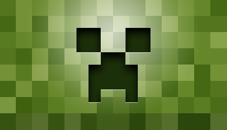 Minecraft Creeper, Minecraft Creeper wallpaper, illustration
