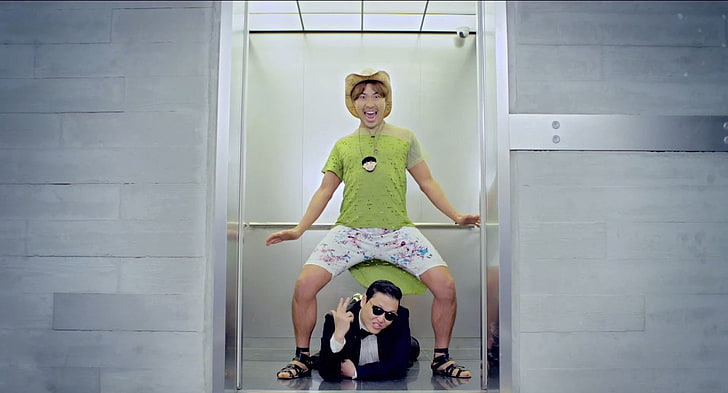 HD wallpaper: PSY Gangnam Style music video still screenshot, Singers |  Wallpaper Flare