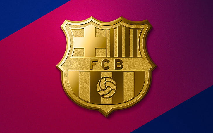 Soccer, FC Barcelona, Logo, HD wallpaper
