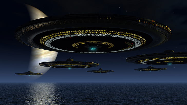 scifi, fantasy art, ufo, unidentified flying object, outer space