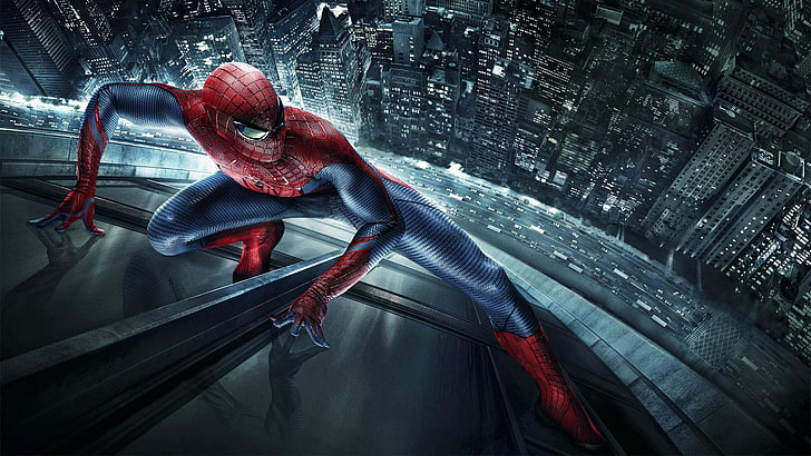 HD wallpaper: Amazing, spider man, spiderman, superhero, red, adult, people  | Wallpaper Flare